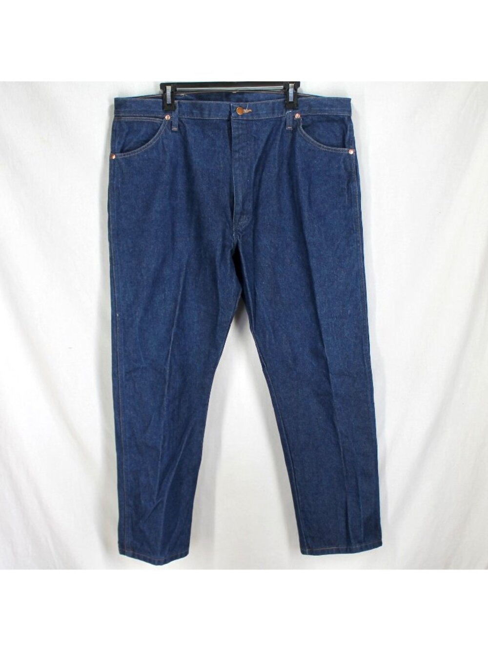 Wrangler Cowboy Cut Slim Fit Jeans Mens Size 42 x 30 Dark Wash Blue Cotton